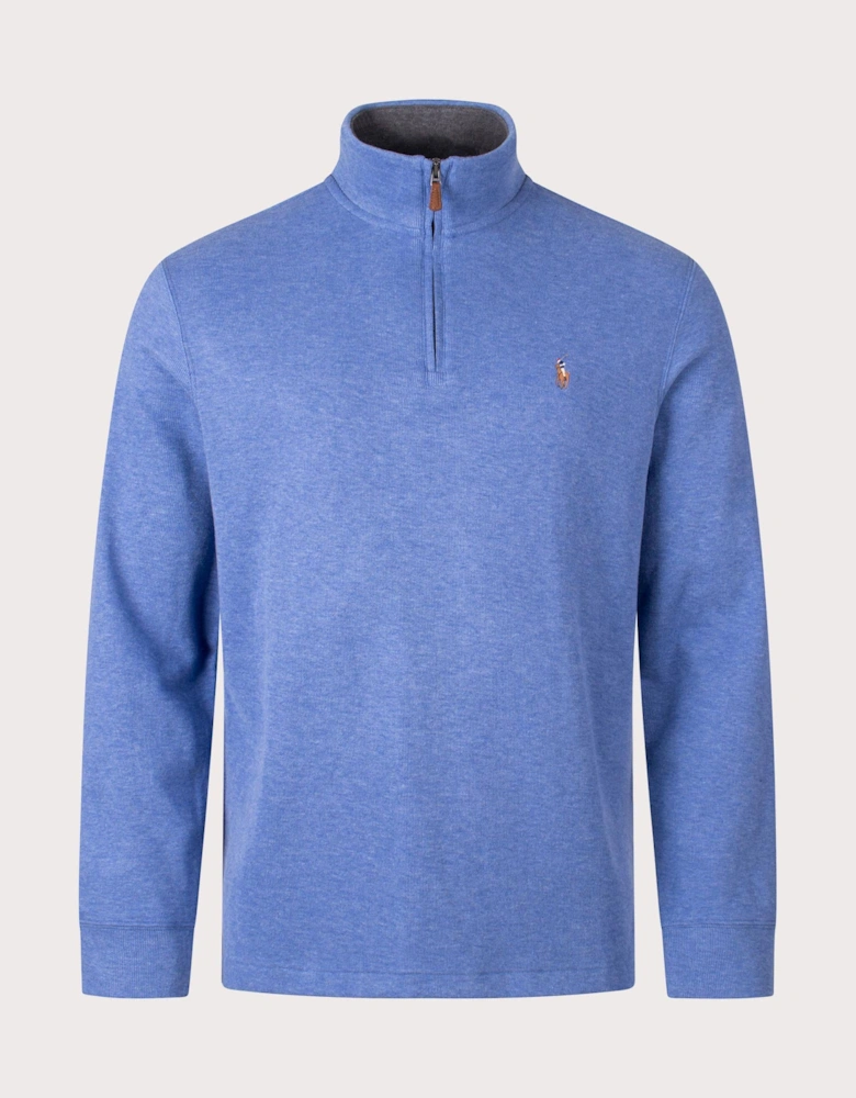 Quarter Zip Estate Rib Knit