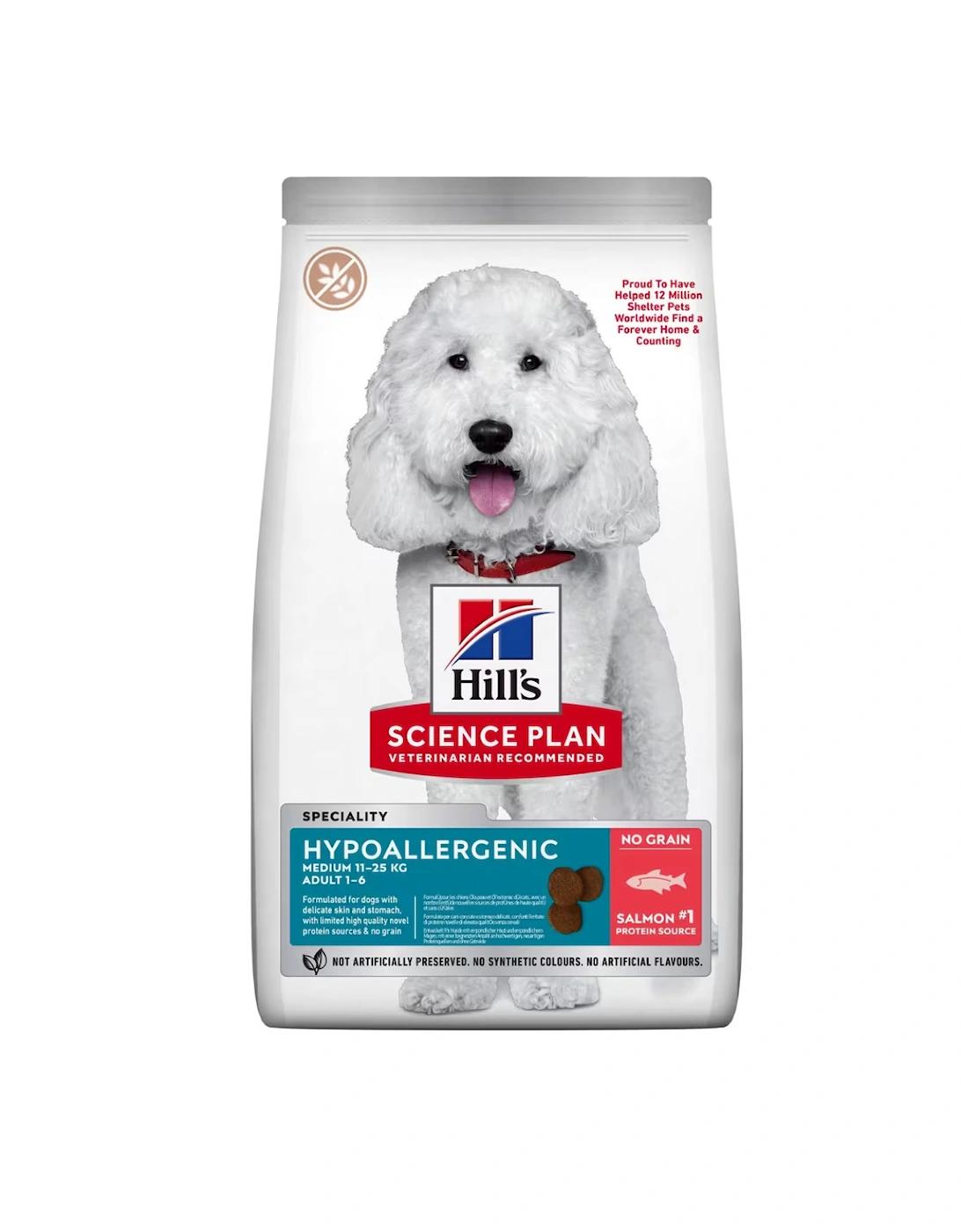 Hill's Science Plan Hypoallergenic Adult Medium Breed Dry Dog Food with Salmon 2.5kg, 2 of 1