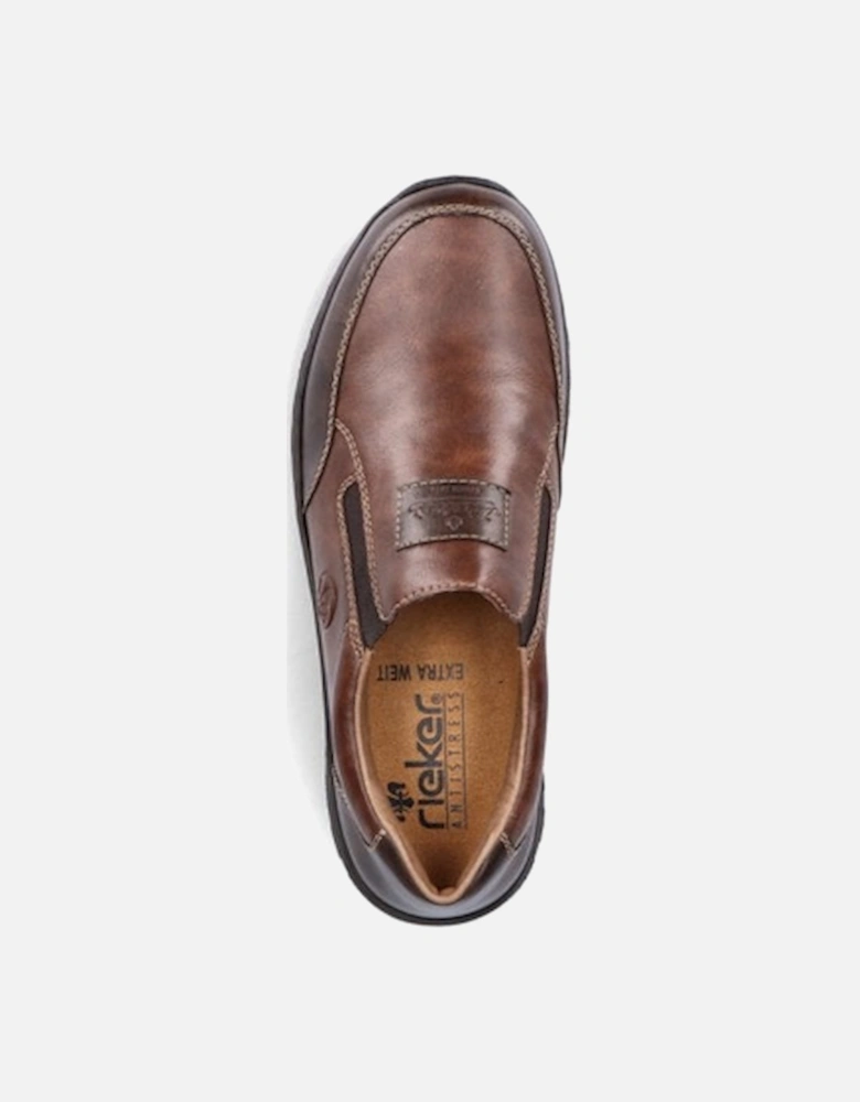 Men's 03354-26 Wide Fit Slip On Shoe Toffee