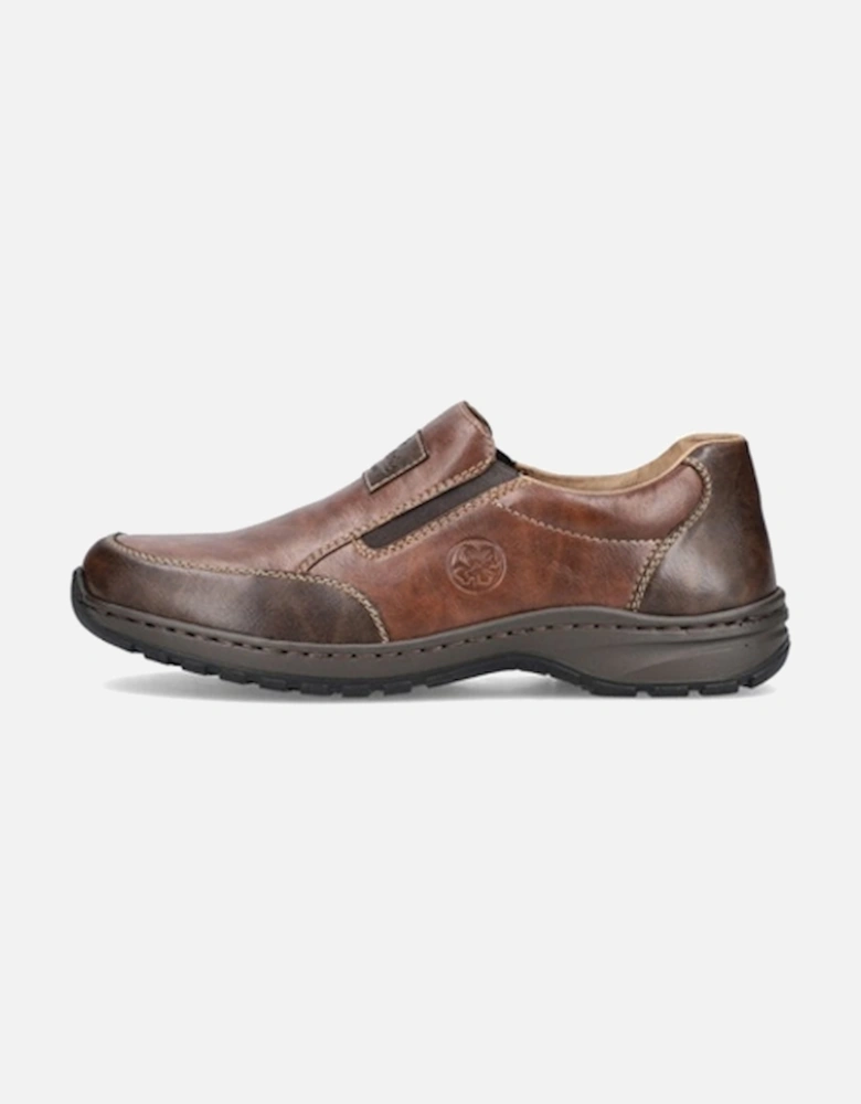 Men's 03354-26 Wide Fit Slip On Shoe Toffee