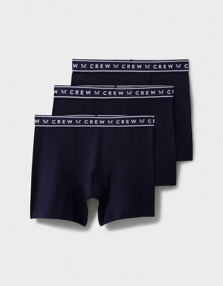 Men's 3 Pack Cotton Modal Boxer Navy