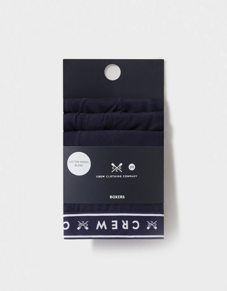 Men's 3 Pack Cotton Modal Boxer Navy