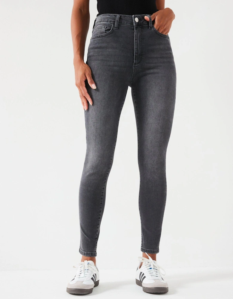 Florence High Rise Skinny Jeans - Charcoal