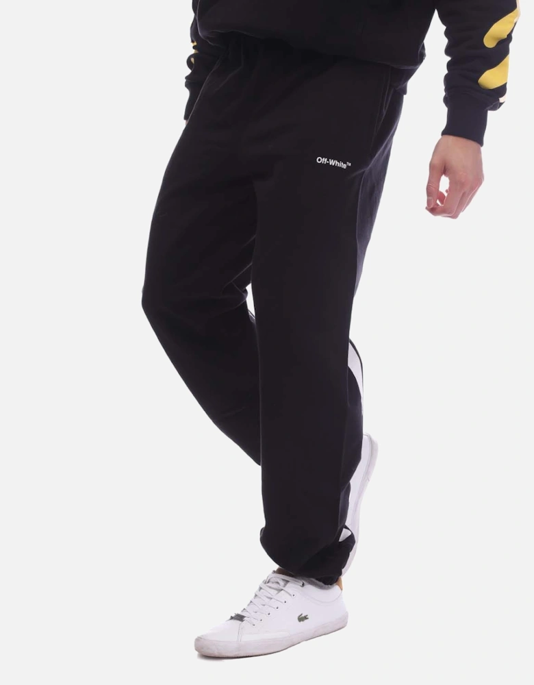 Wave Diagonal Slim Sweatpants