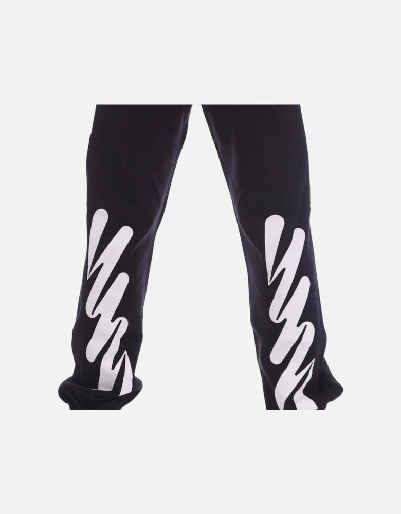 Wave Diagonal Slim Sweatpants