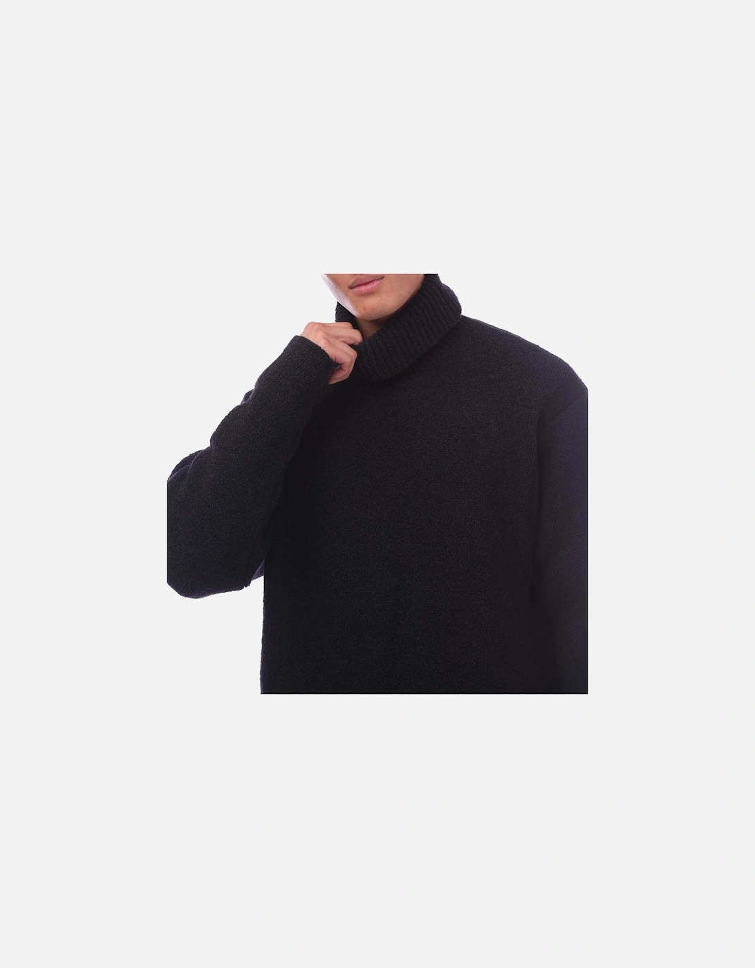 Micro Boucle Turtleneck Sweatshirt