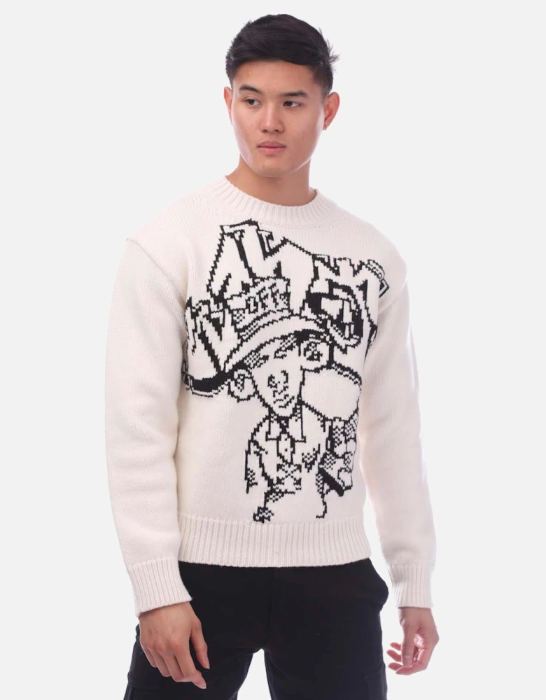 Graffiti Freest Chunky Knit Crewneck Sweatshirt