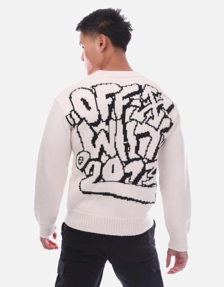 Graffiti Freest Chunky Knit Crewneck Sweatshirt