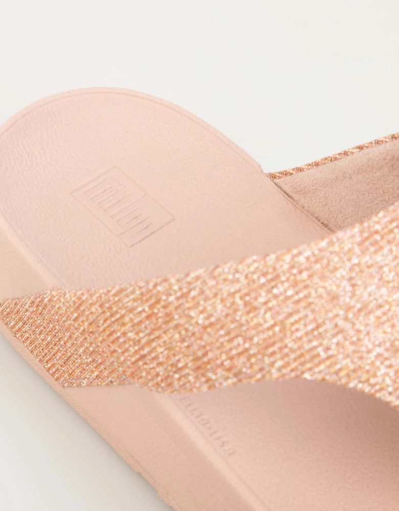 Lottie Glitzy Toe Thong Sandals