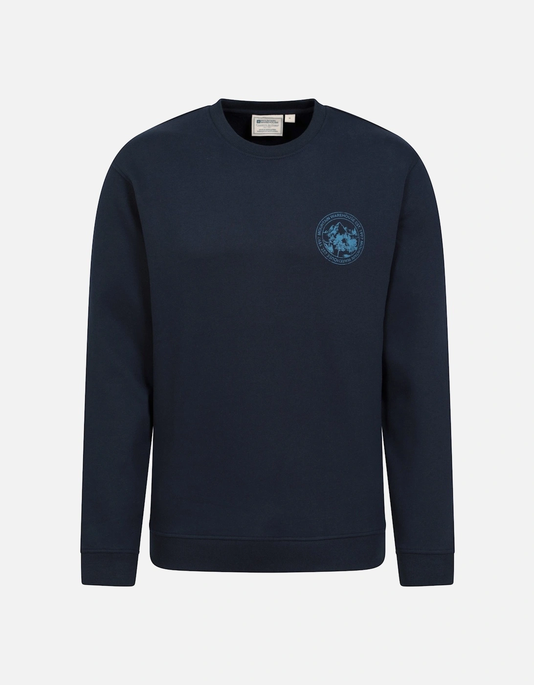 Mens Mountain Crew Neck Sweatshirt, 5 of 4