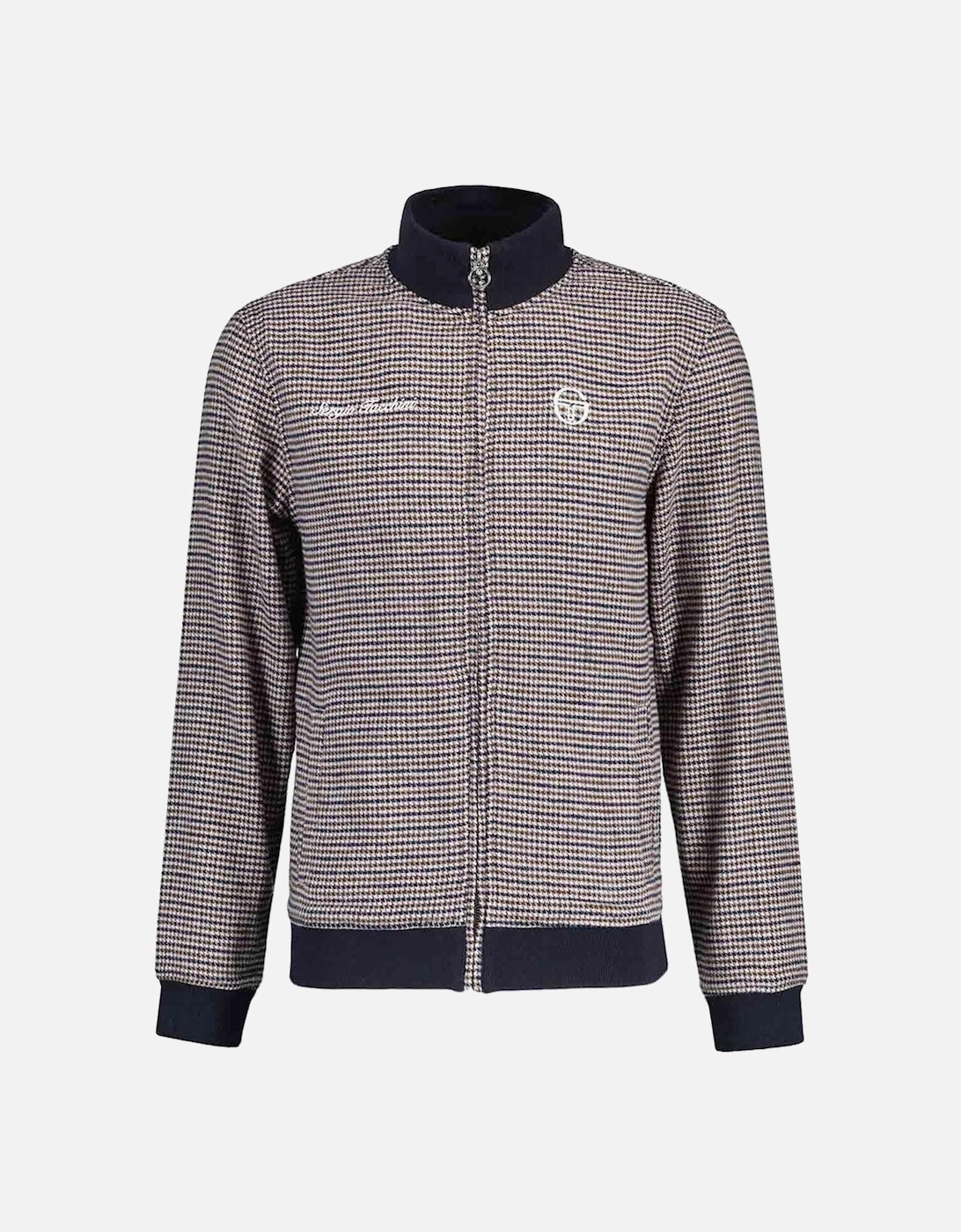 Blanchy Houndstooth Track Jacket -  Pelican / Martime Blue / Cappucchino, 3 of 2