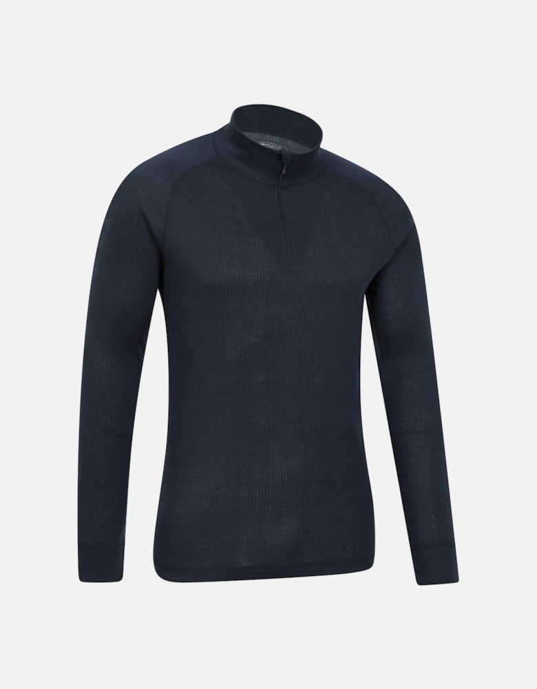 Mens Talus Zip Neck Long-Sleeved Thermal Top