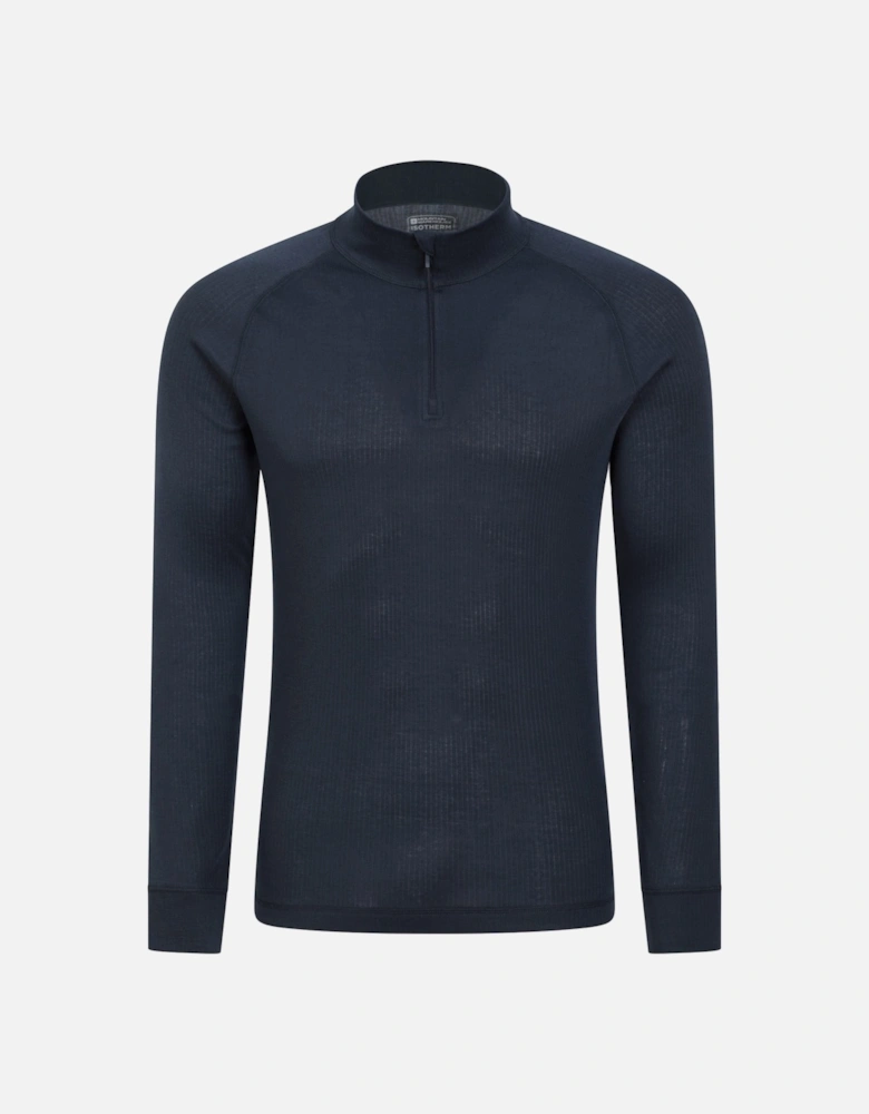 Mens Talus Zip Neck Long-Sleeved Thermal Top