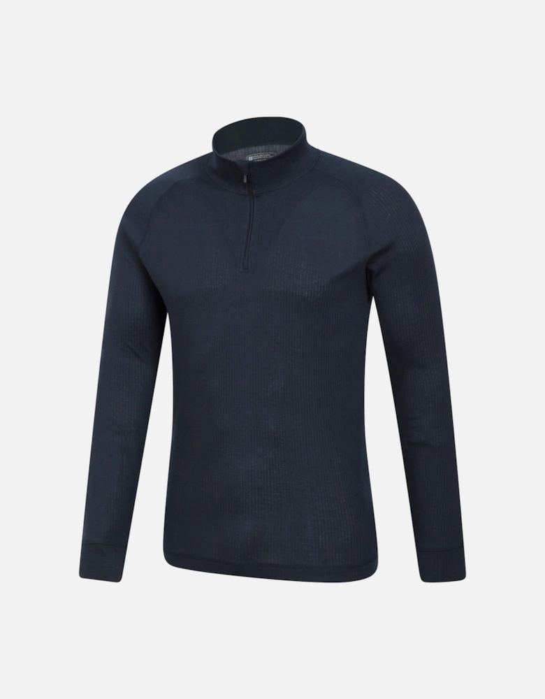 Mens Talus Zip Neck Long-Sleeved Thermal Top