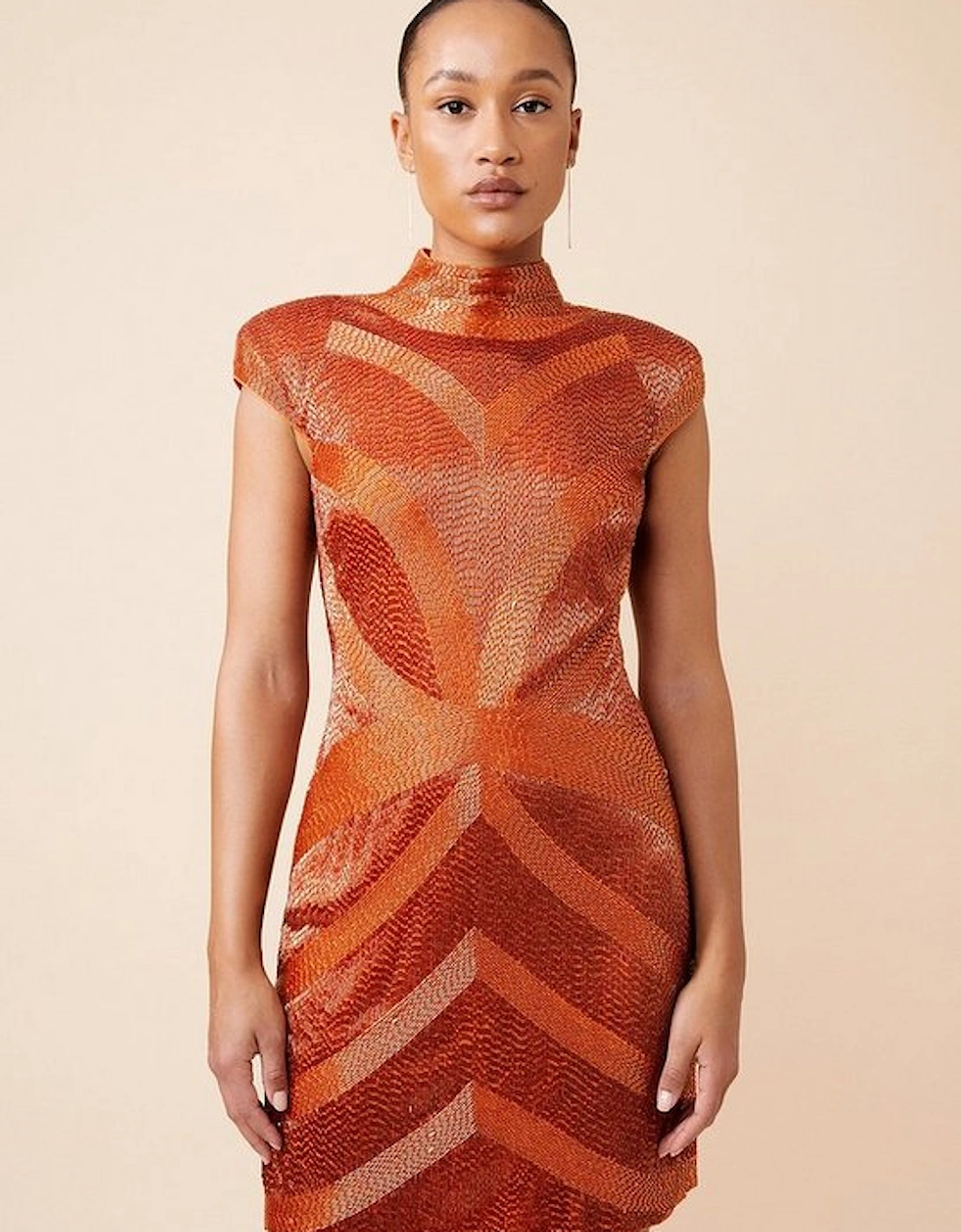 Beaded Embellished Woven Mini Dress, 5 of 4