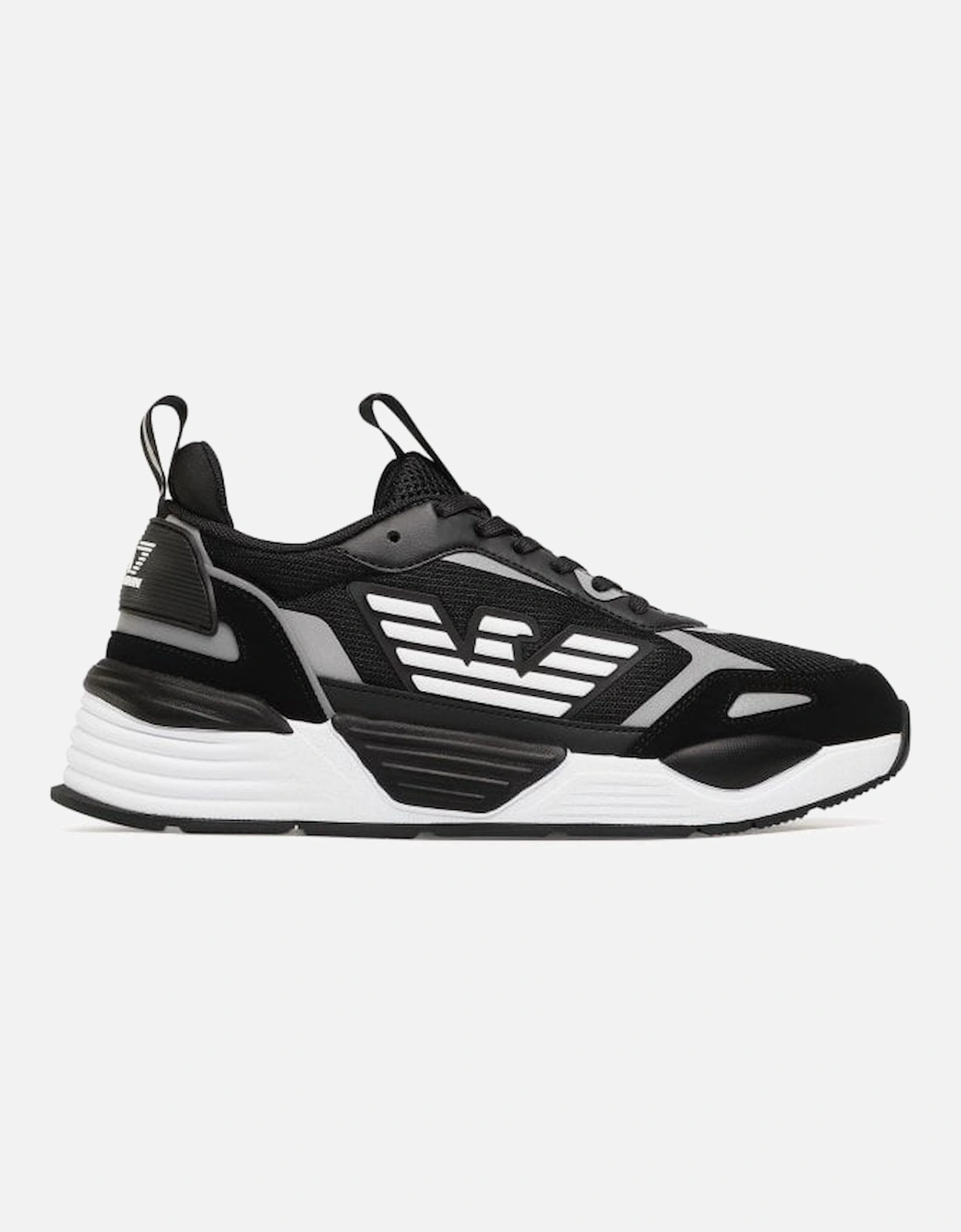 Ace Runner Mens Black/Silver Trainers