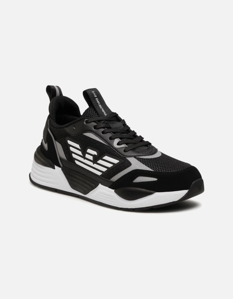 Ace Runner Mens Black/Silver Trainers