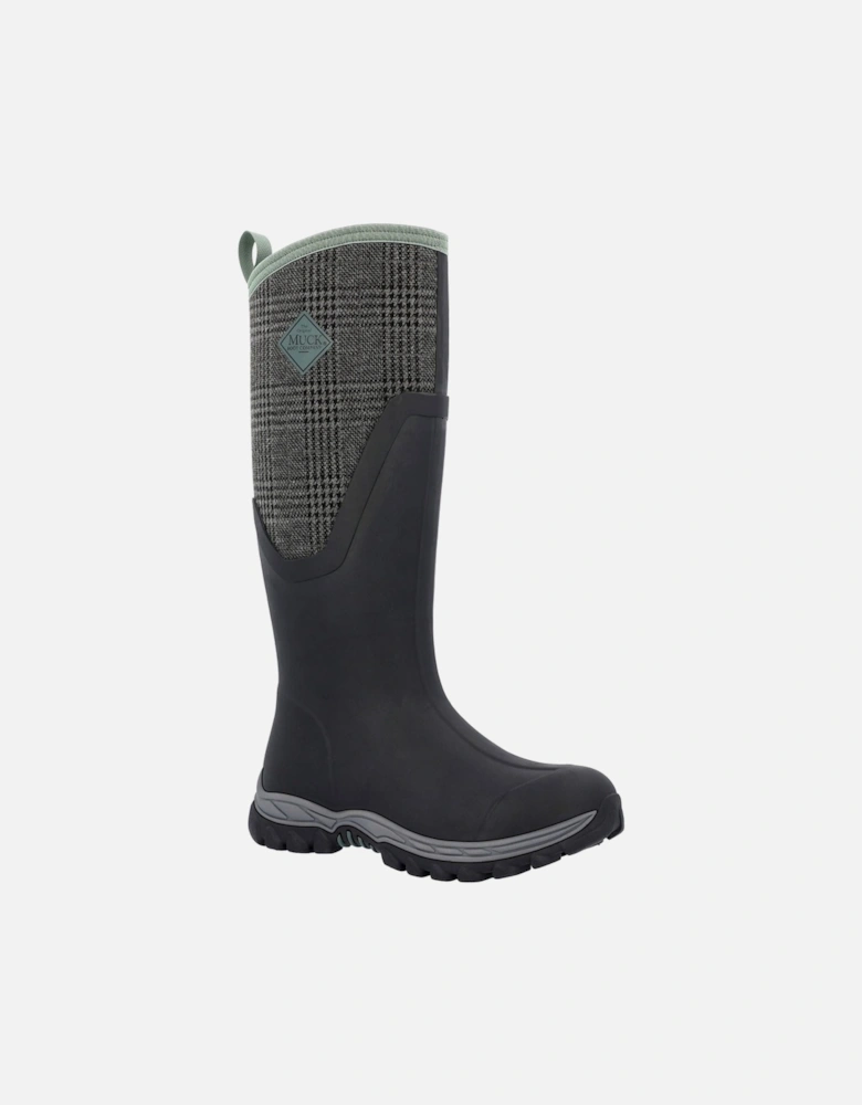 Muck Boots Arctic Sport II Tall Rubber Black/Plaid Wellington Boots