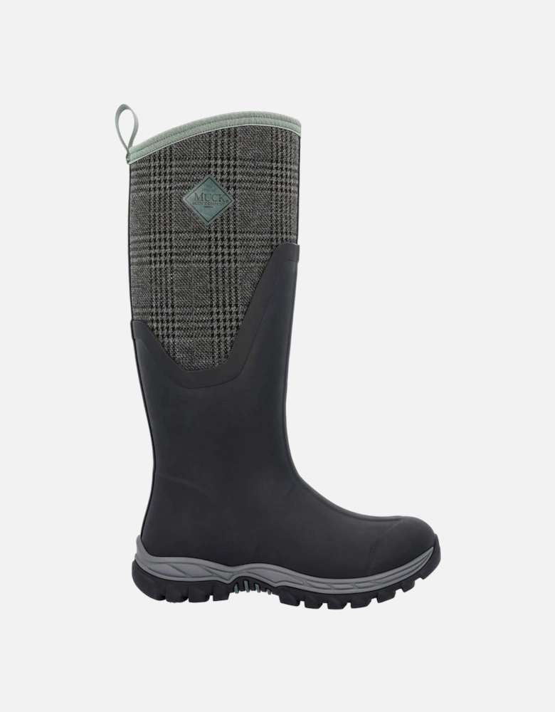 Muck Boots Arctic Sport II Tall Rubber Black/Plaid Wellington Boots