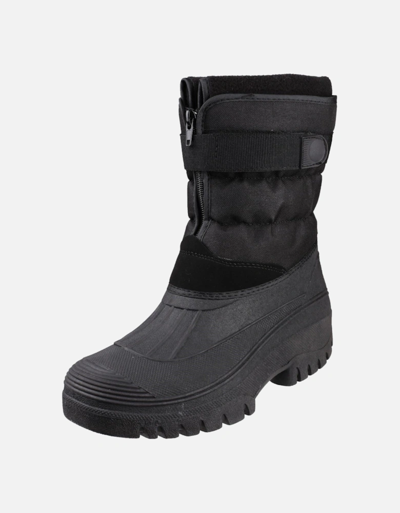 model Chase Touch Fastening and Zip up Winter Boot Female in Black