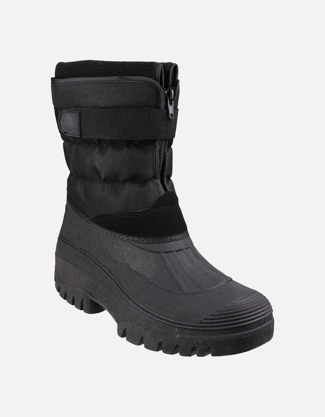 model Chase Touch Fastening and Zip up Winter Boot Female in Black, 7 of 6