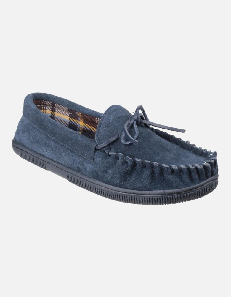 Alberta Suede Men's Navy Slippers