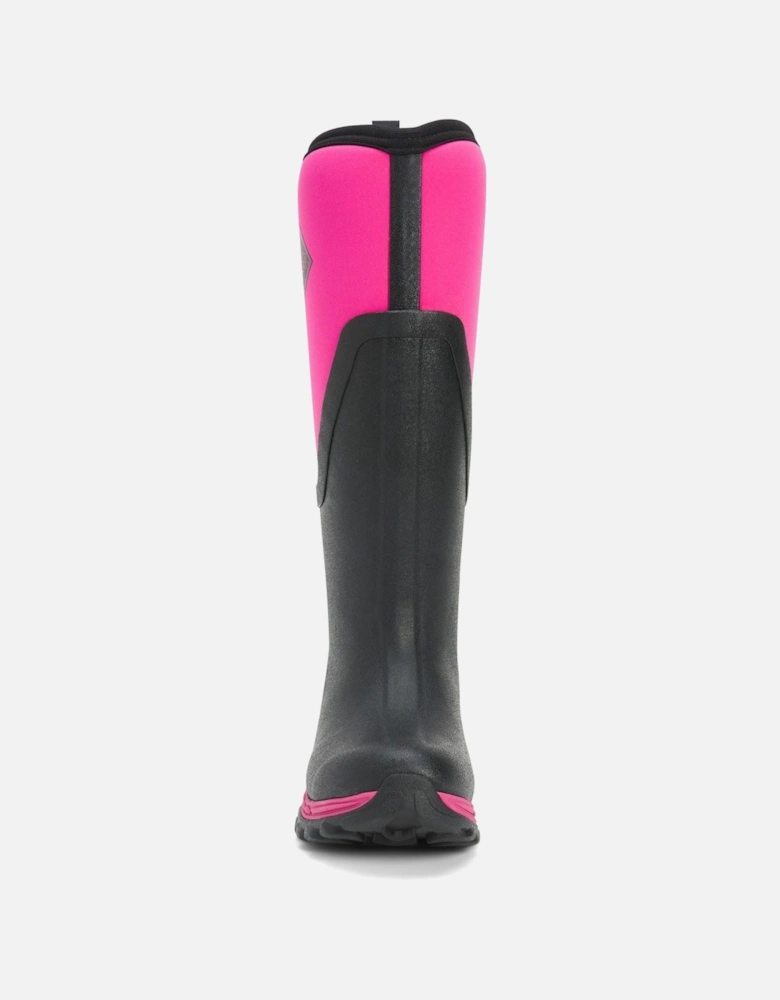 Muck Boots Arctic Sport II Tall Rubber Black/Pink Wellington Boots