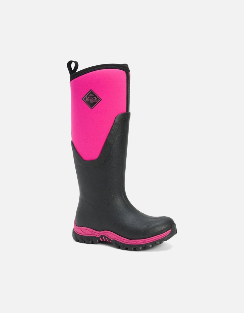 Muck Boots Arctic Sport II Tall Rubber Black/Pink Wellington Boots