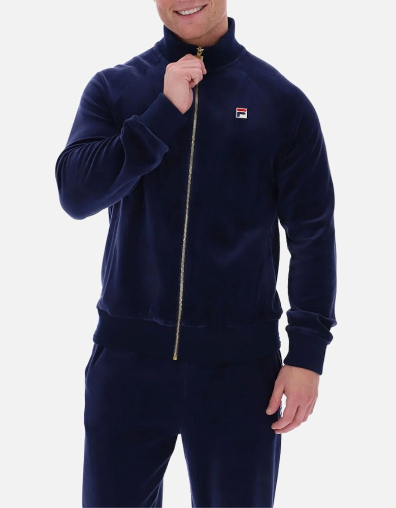 Vintage Velour Eddie Track Jacket - Navy