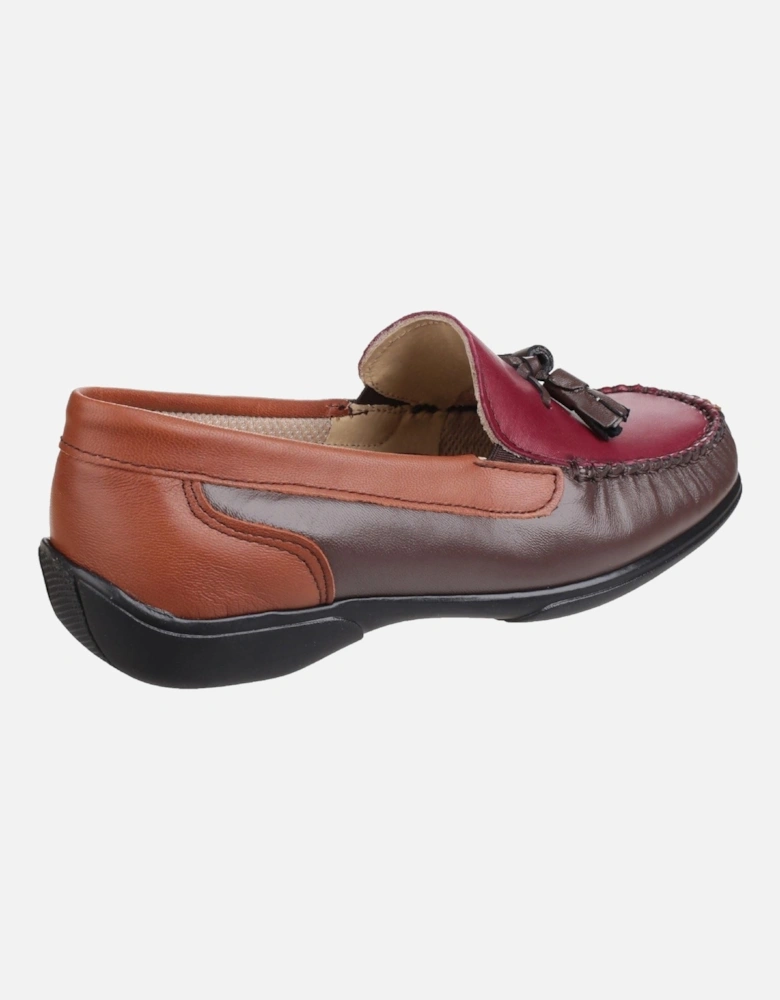 Biddlestone Leather Women's Chestnut/Tan/Wine Loafers