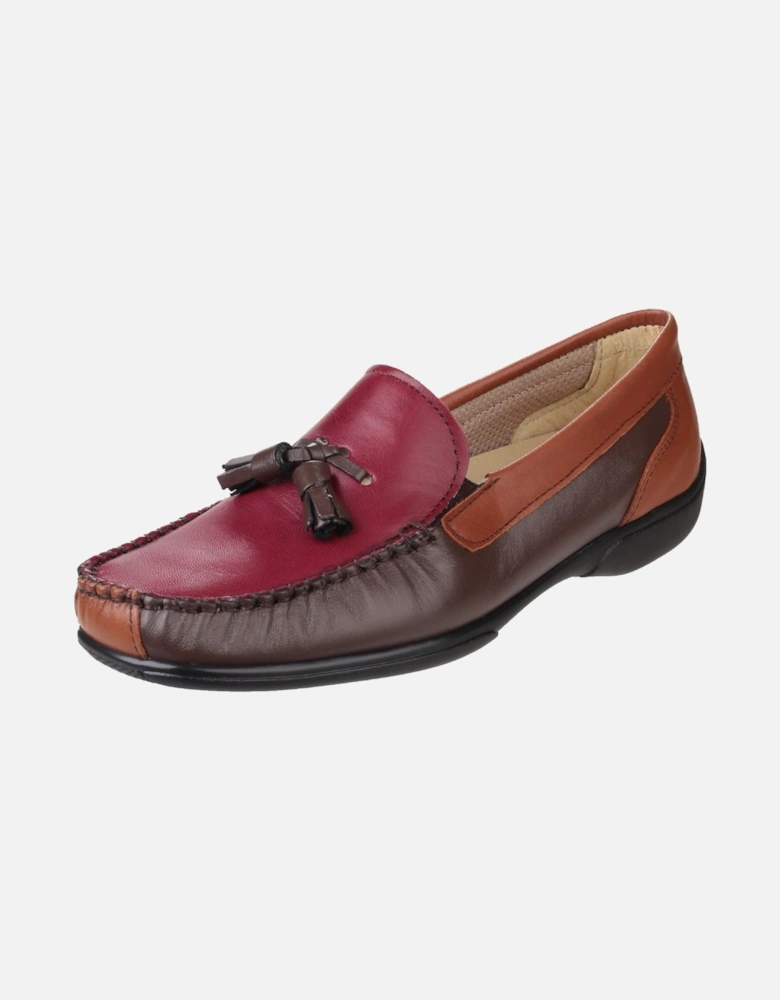 Biddlestone Leather Women's Chestnut/Tan/Wine Loafers