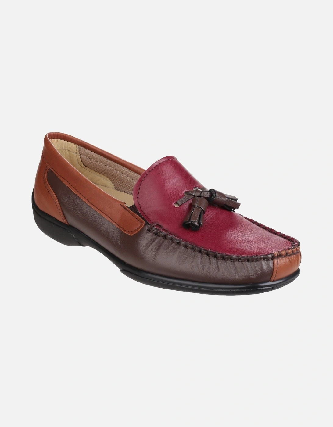 model Biddlestone Loafer Shoe Female in Chestnut/Tan/Wine, 7 of 6