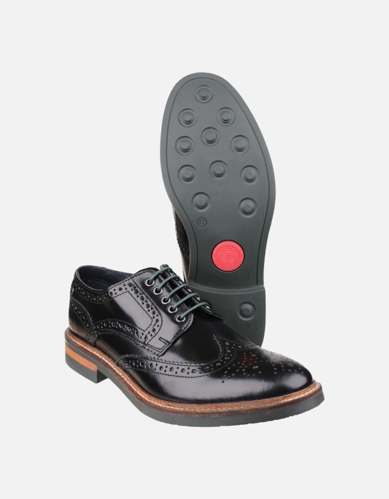 London Woburn Leather Men's Black Brogues Shoes