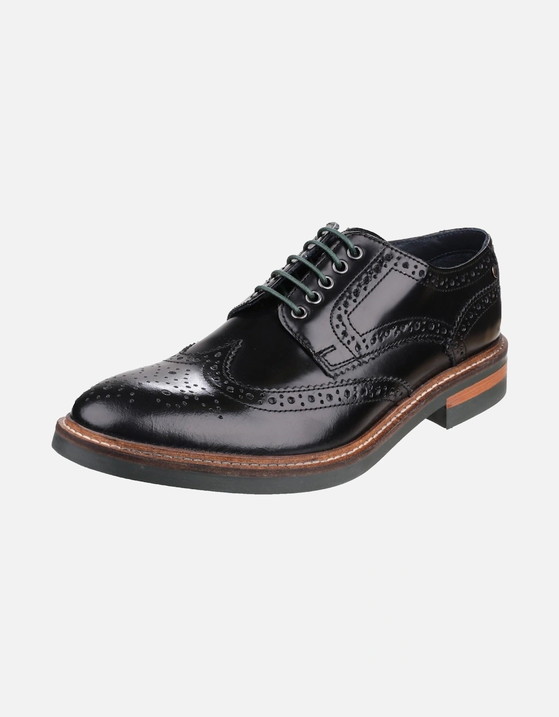 London Woburn Leather Men's Black Brogues Shoes