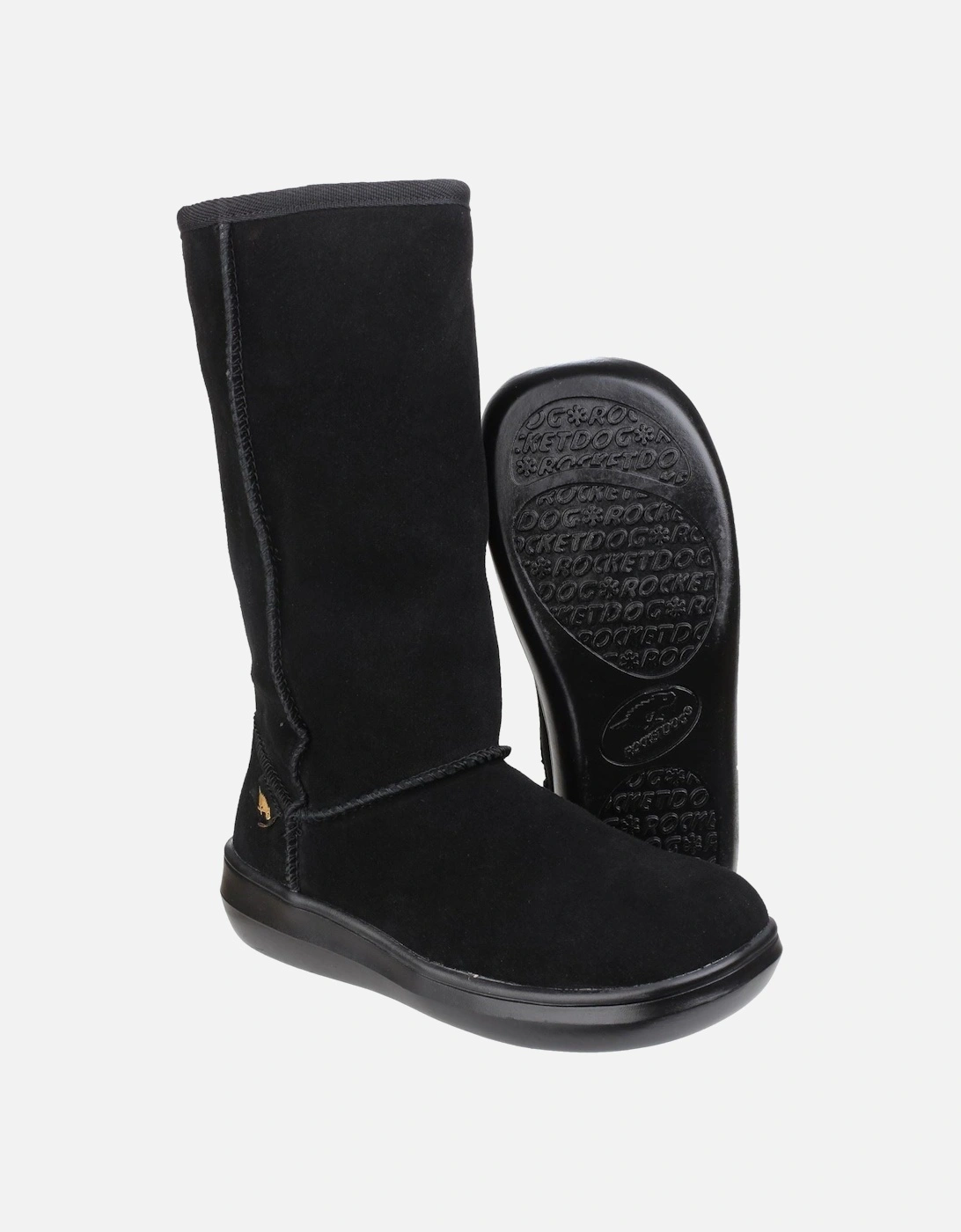 Sugardaddy Suede Women's Black Boots