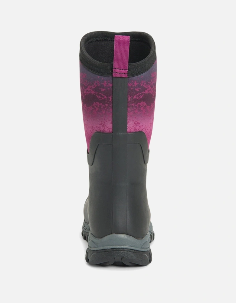 Muck Boots model Arctic Sport Mid Wellington Boots Female in Black/Magenta