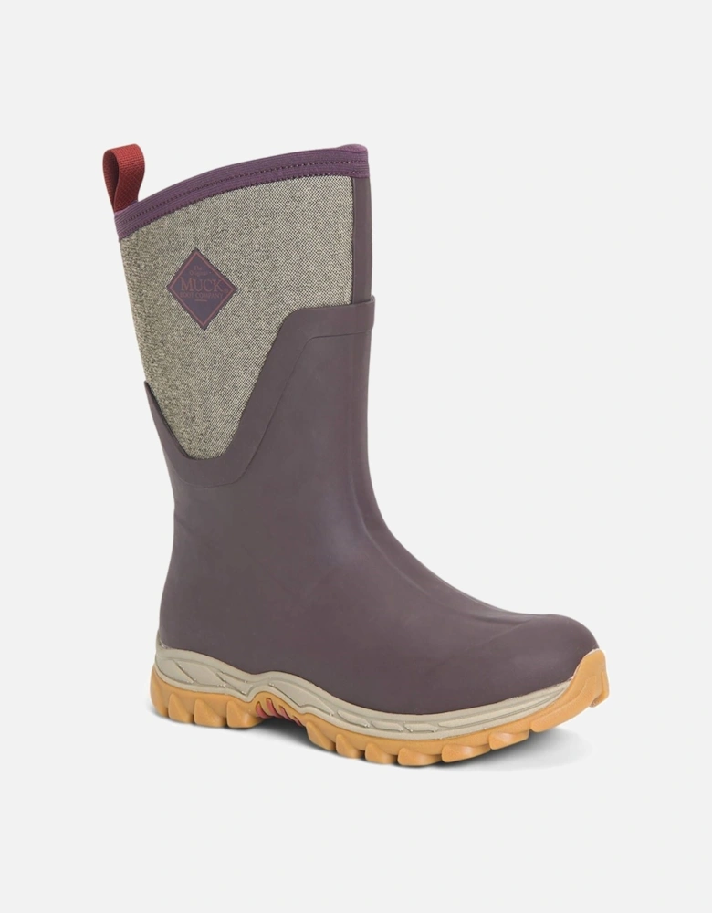 Muck Boots Arctic Sport Mid Rubber Wine Wellington Boots