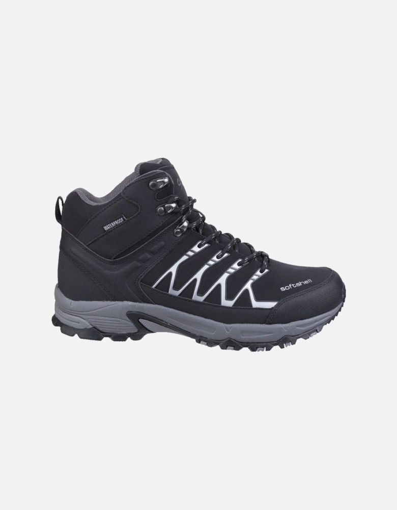 Abbeydale Mid Softshell & PU Men's Black/Grey Hiking Boots