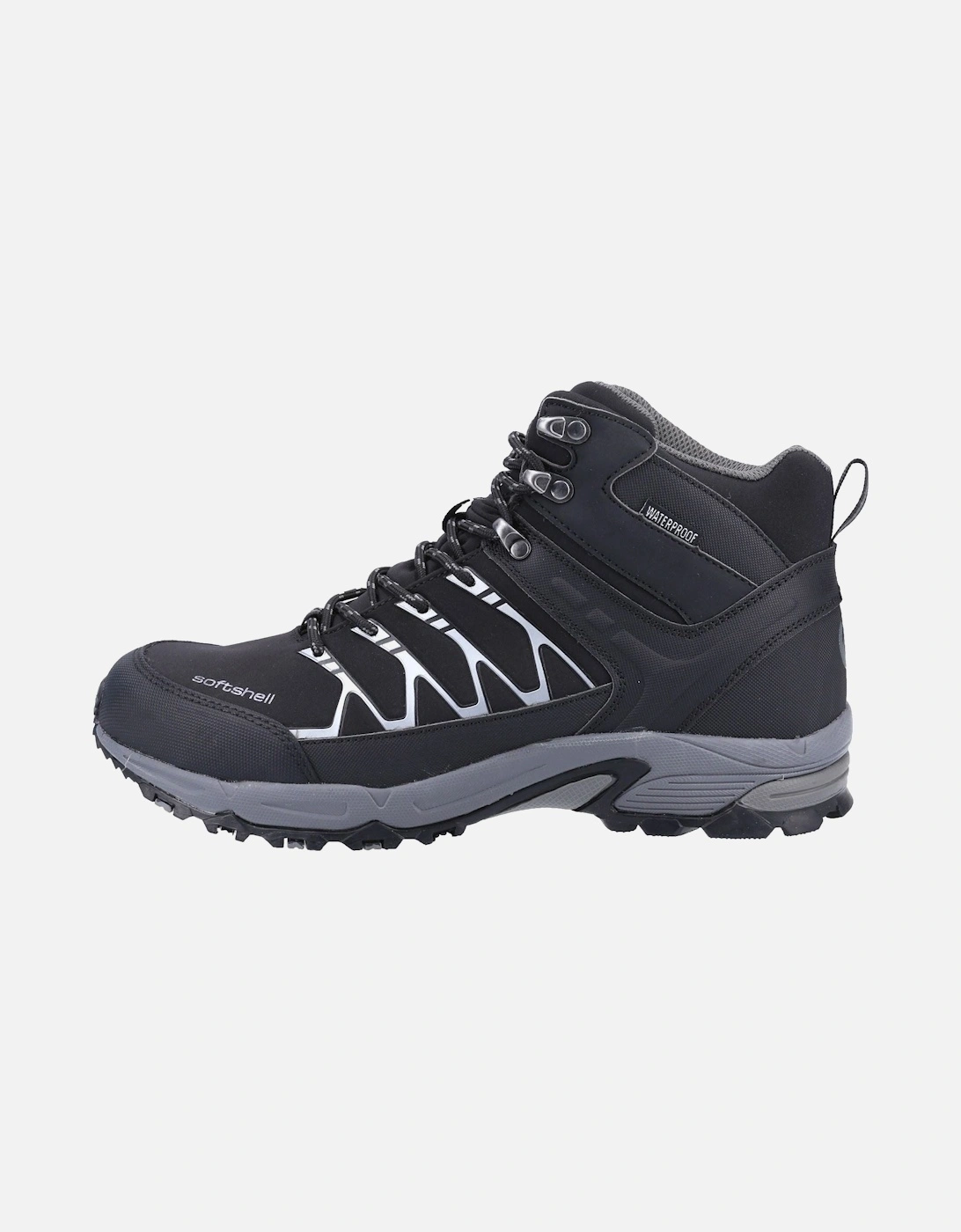 Abbeydale Mid Softshell & PU Men's Black/Grey Hiking Boots