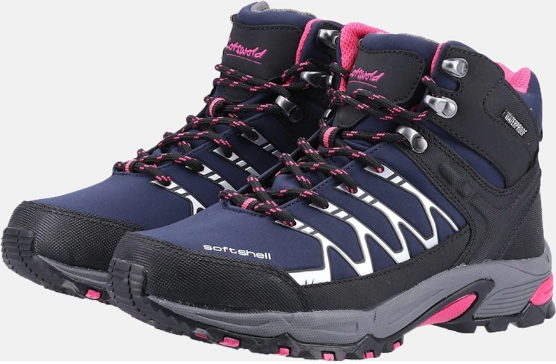 model Abbeydale Mid Hiker Female in Navy/Black/Fuchsia