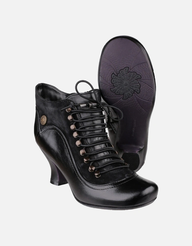 Vivianna Leather Women's Black Boots