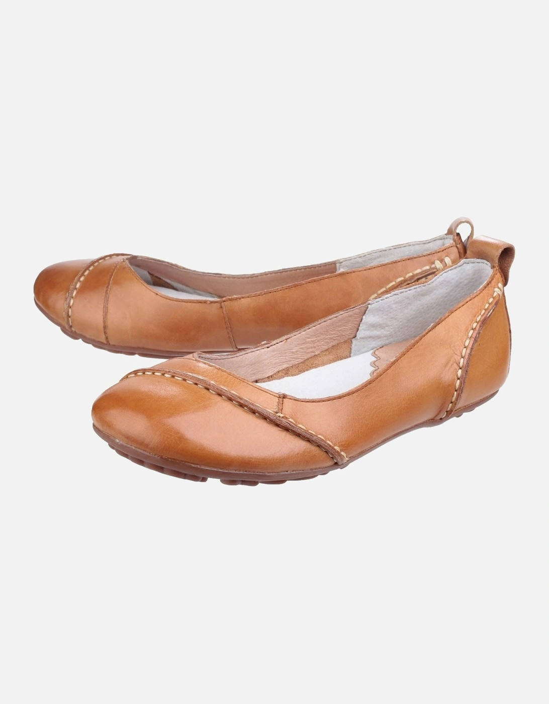 Janessa Leather Women's Tan Flats