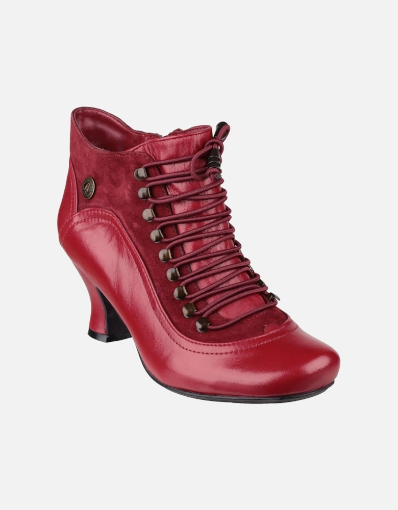 Vivianna Leather Women's Red Boots