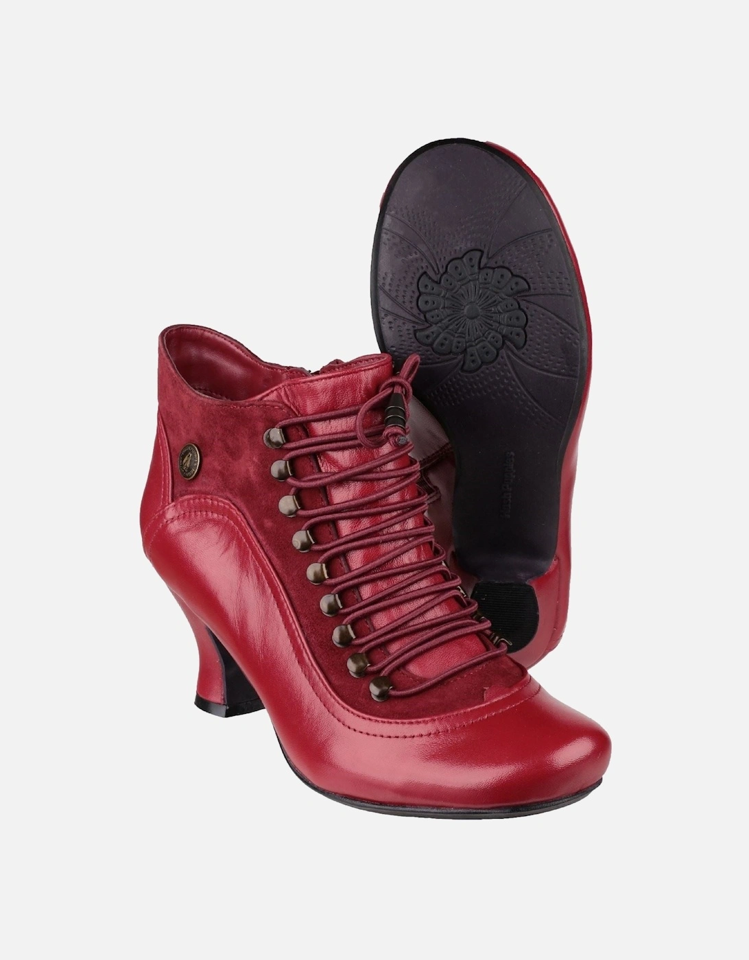 Vivianna Leather Women's Red Boots