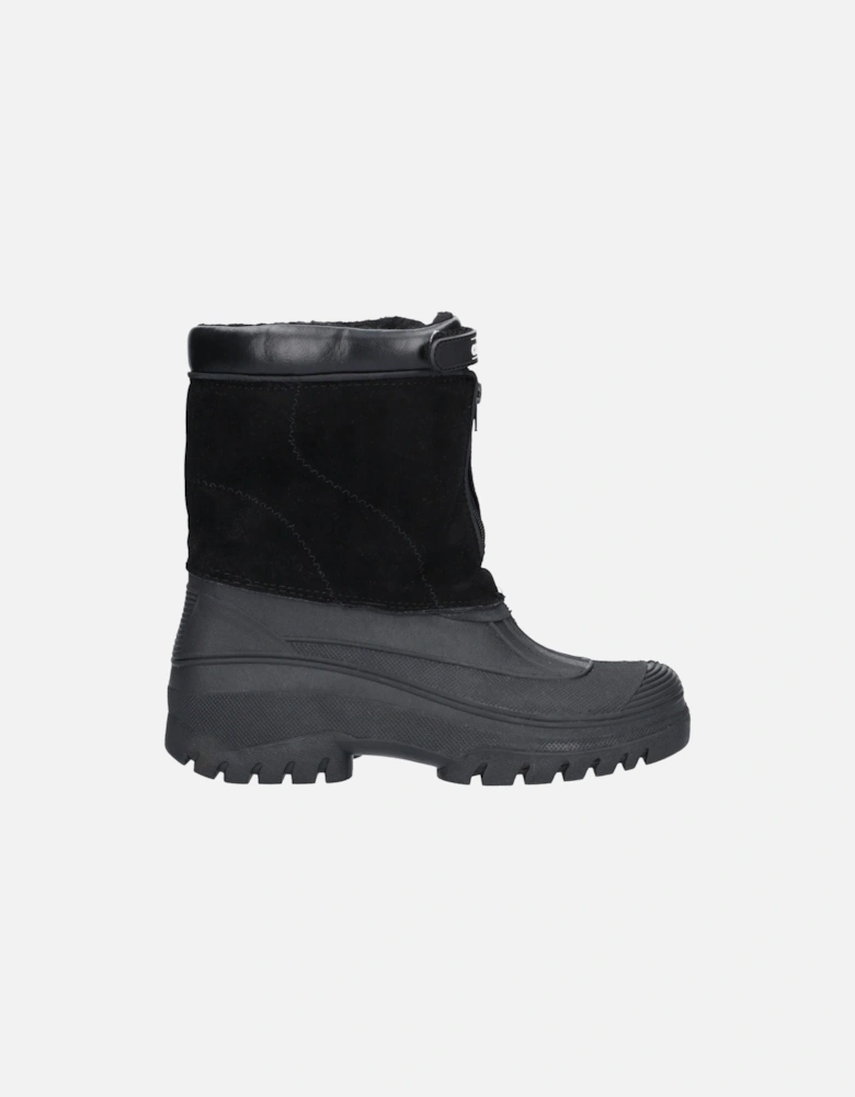 Venture Synthetic Black Wellington Boots