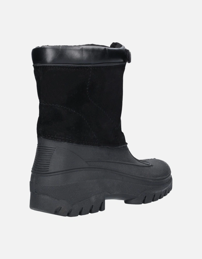 Venture Synthetic Black Wellington Boots