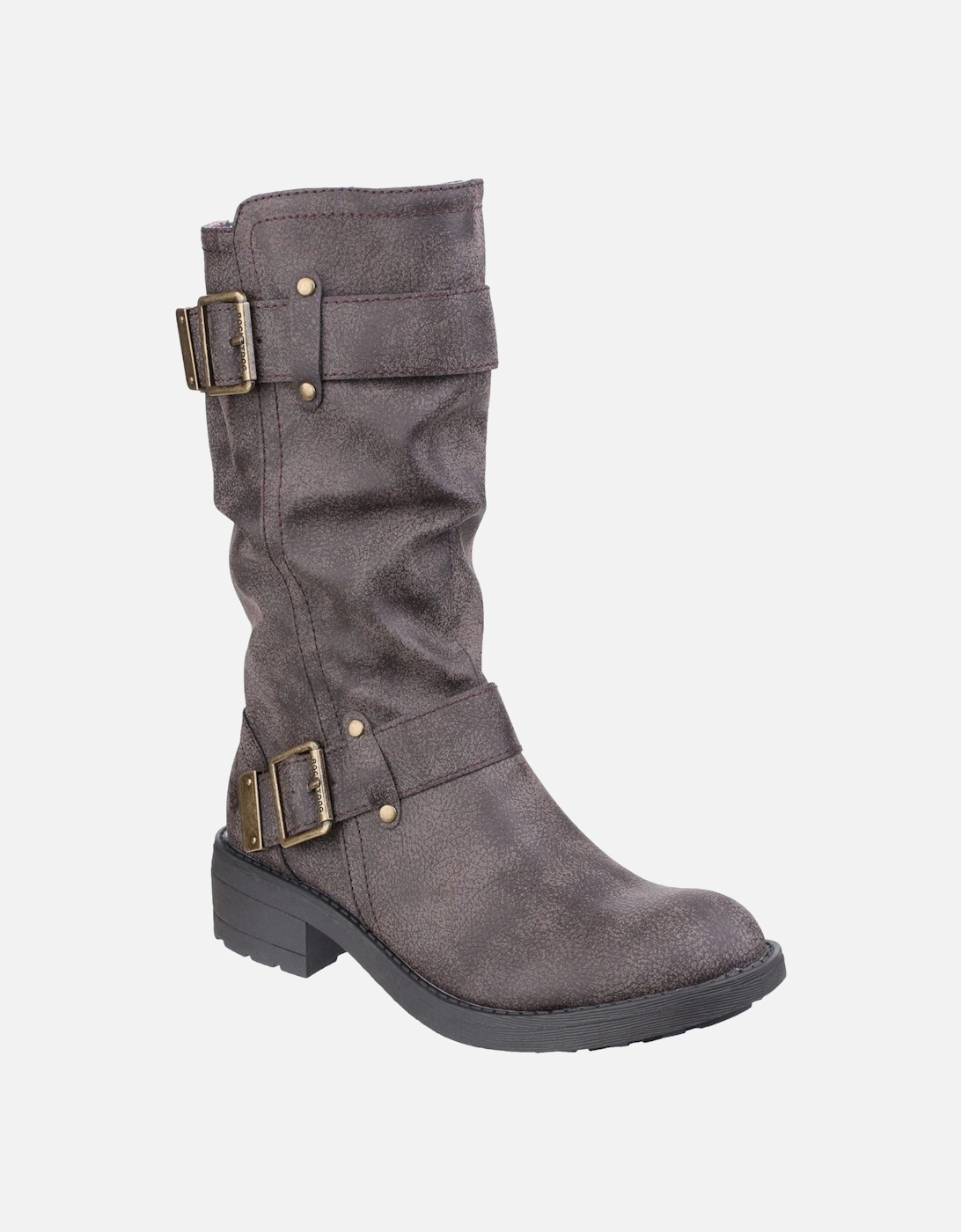 model Trumble Biker Boot Female in Brown, 9 of 8