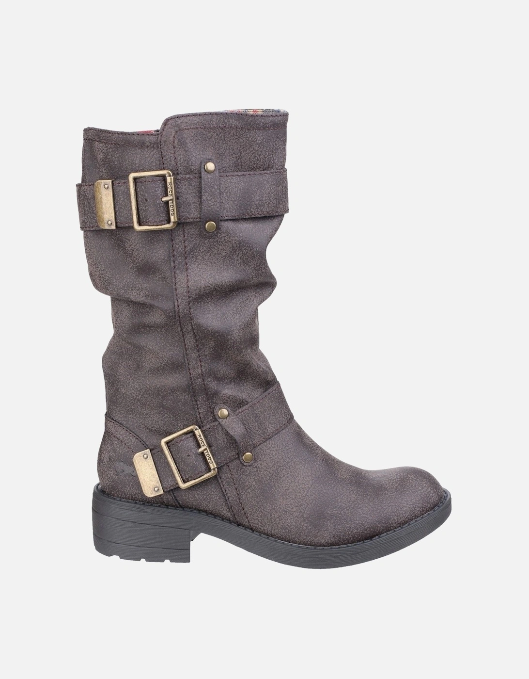 model Trumble Biker Boot Female in Brown