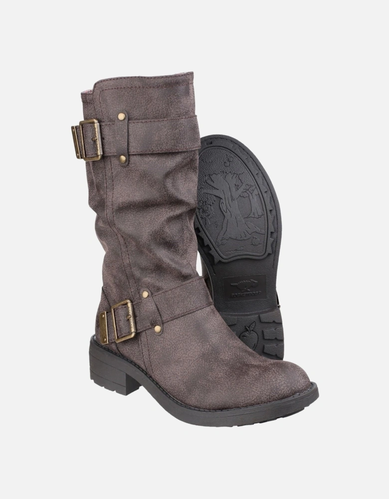 model Trumble Biker Boot Female in Brown