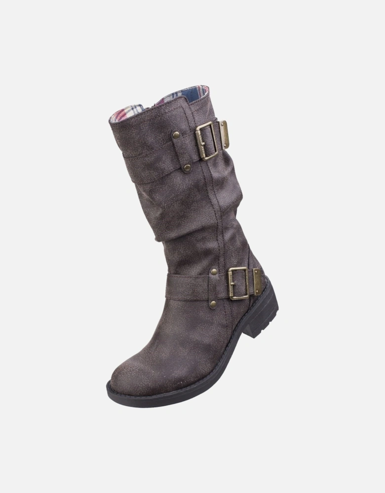 model Trumble Biker Boot Female in Brown